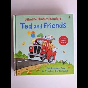 3/$25 The Usborne phonics reader with cd Ted and Friends hardback